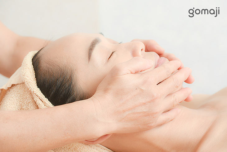 臉部順氣放鬆按摩