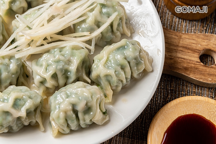 韭菜蒸餃