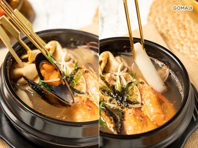 海鮮魚板串年糕湯