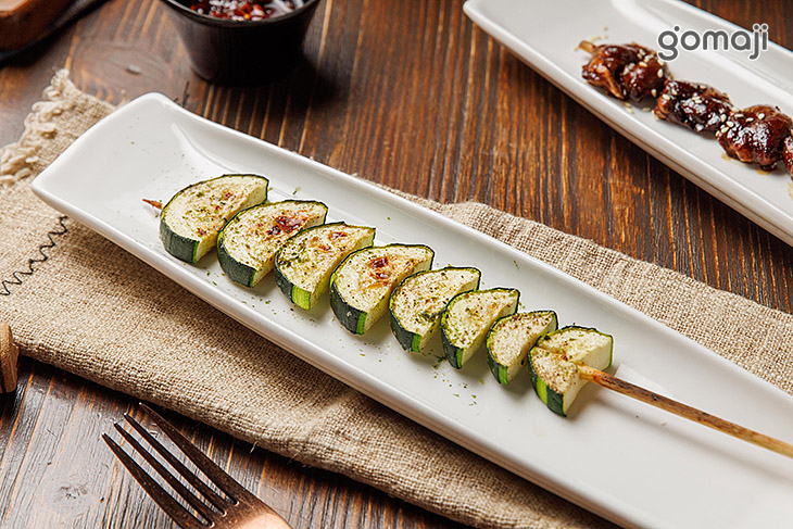 鹽烤櫛瓜大串串