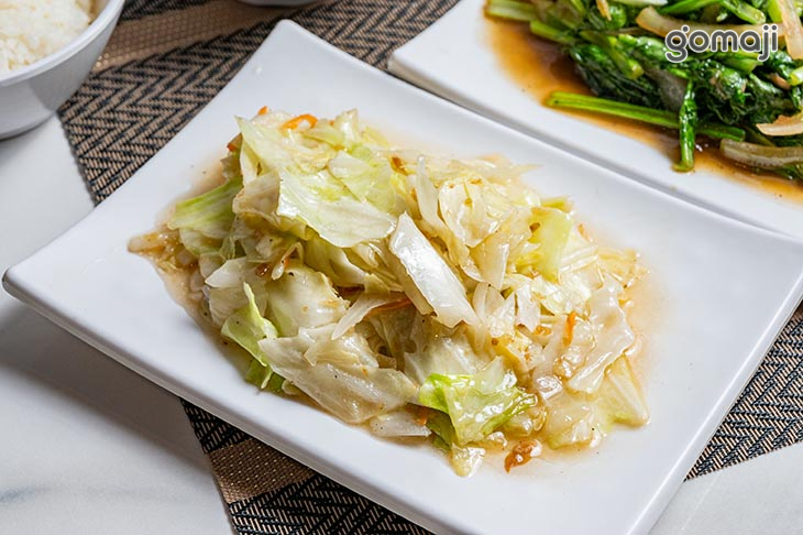 高麗菜、在地季節蔬菜、蒸蛋