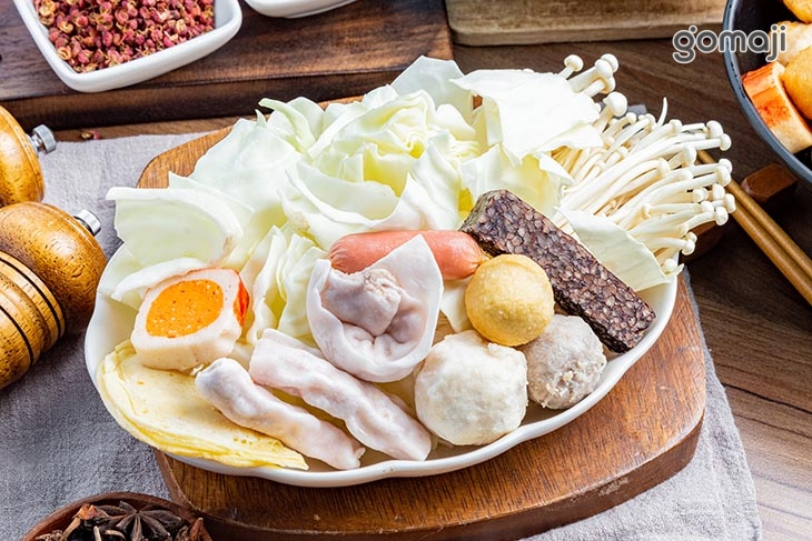 各式蔬食&火鍋料