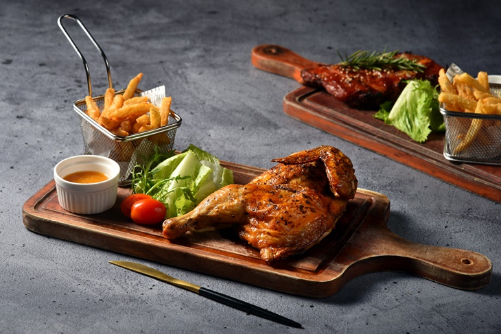 Sunny Queen陽光皇后義式餐廳 香草法式烤半雞