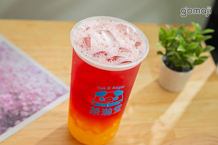 蜜桃蘋果冰茶