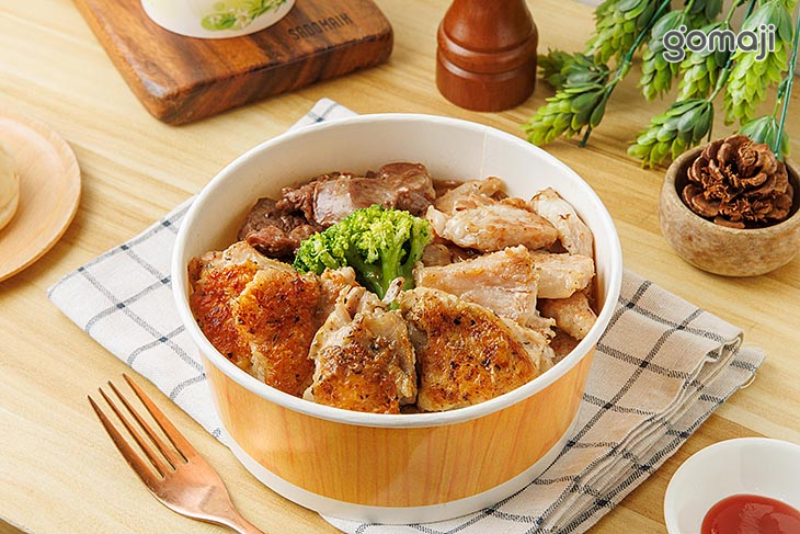 超究極豪華三拼(牛排+豬排+雞腿排)