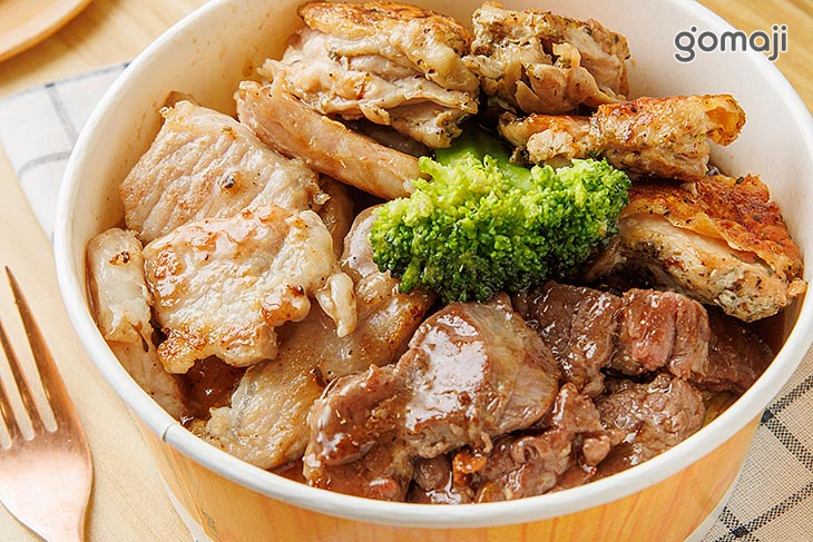超究極豪華三拼(牛排+豬排+雞腿排)