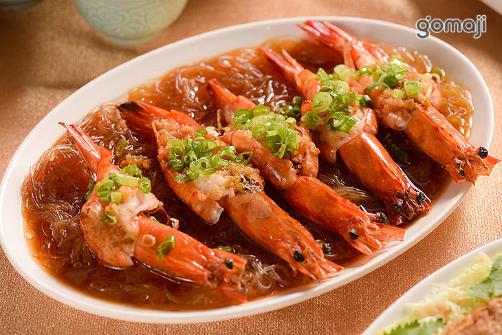 金銀蒜蒸蝴蝶蝦