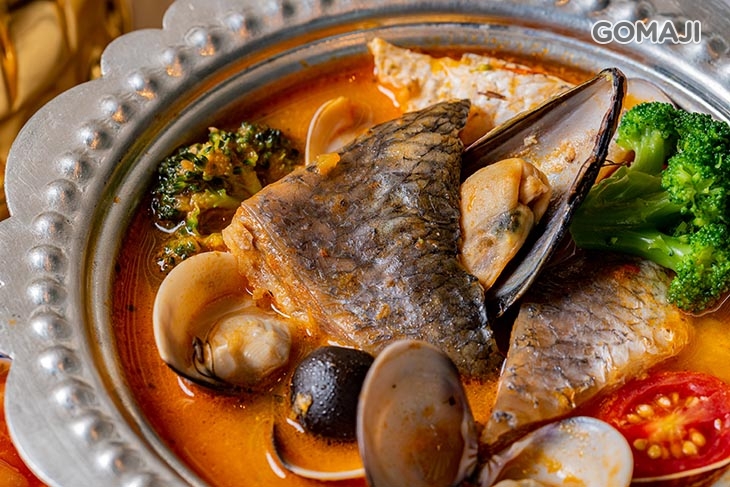 地中海鱸魚燴海鮮+土耳其特色茶