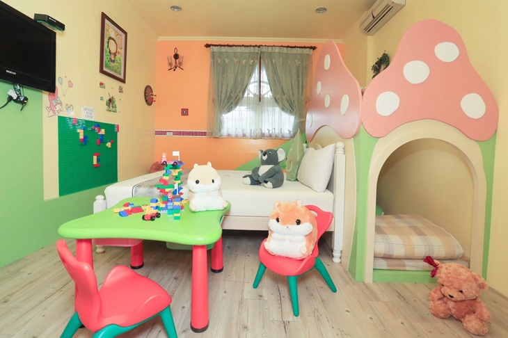 典雅/溫馨/和風親子滑梯四人房