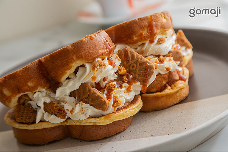 海鹽奶霜焦糖脆脆鬆餅