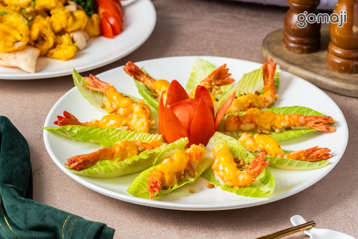 蘿蔓金沙松子蝦