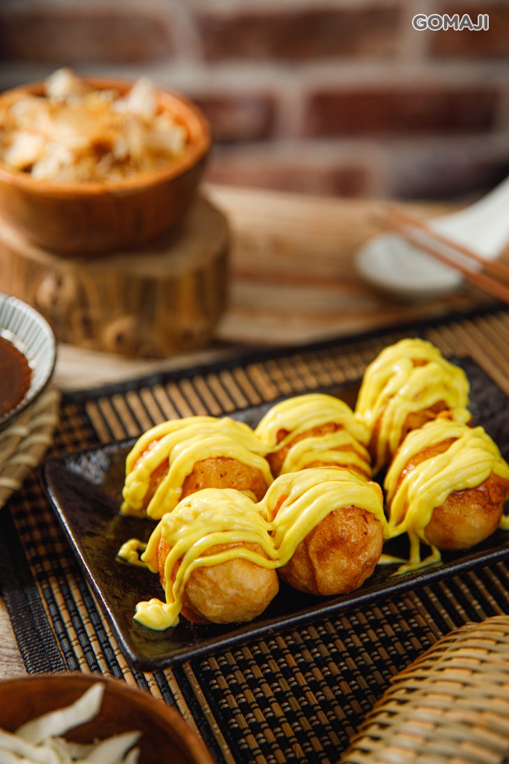 蜂蜜芥末章魚燒