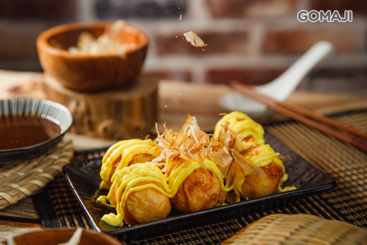 蜂蜜芥末章魚燒