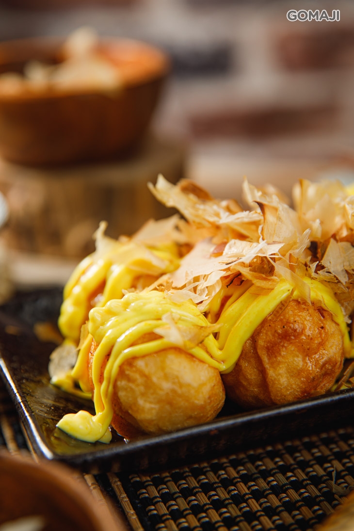 蜂蜜芥末章魚燒