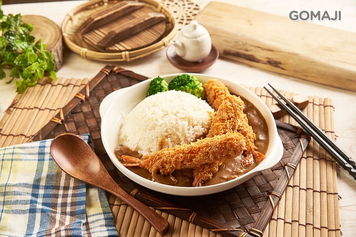 炸蝦咖哩飯