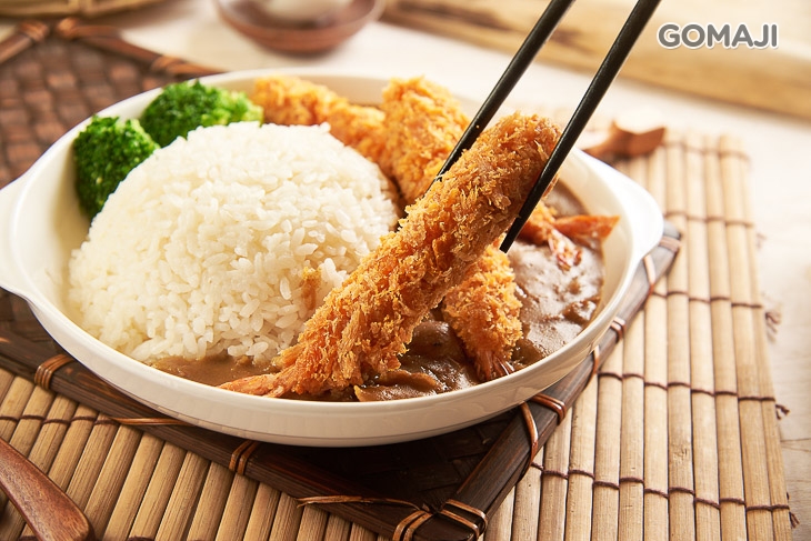 炸蝦咖哩飯