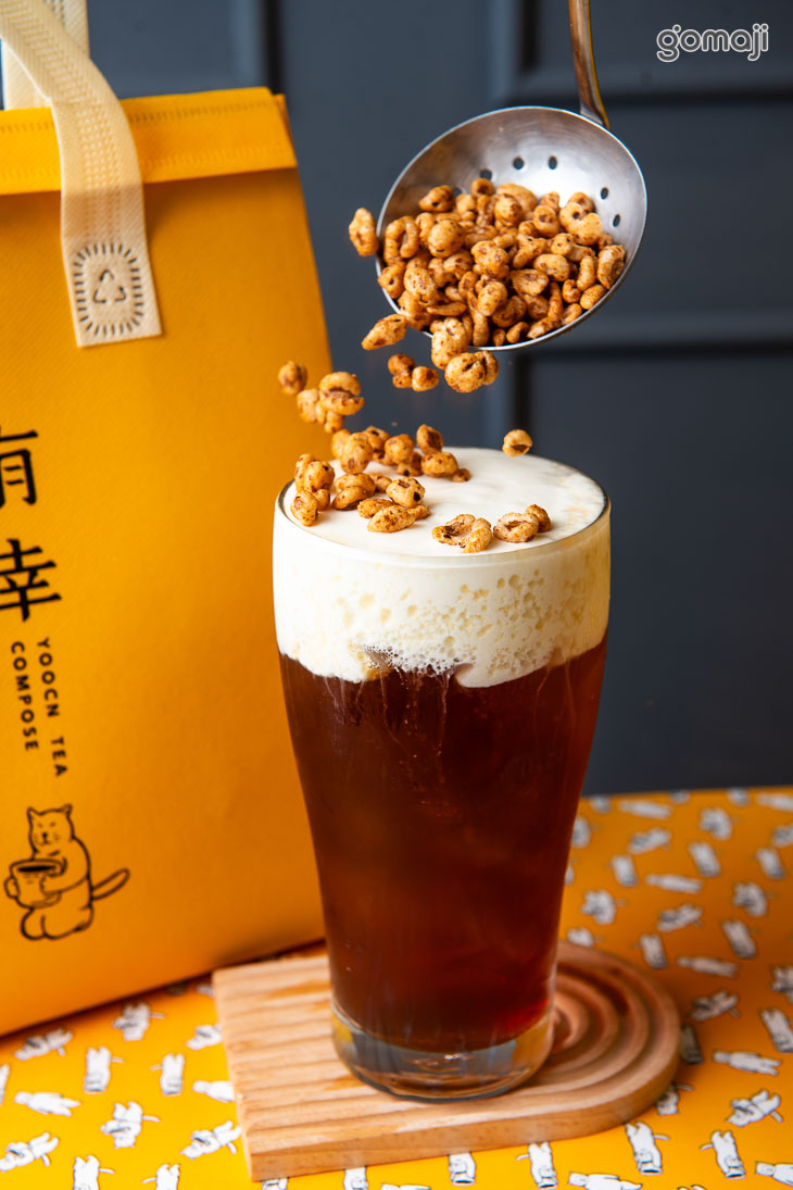 甜麥脆奶蓋烏龍
