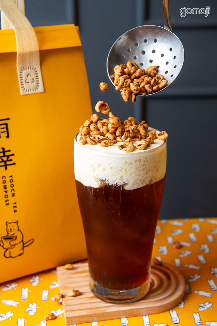 甜麥脆奶蓋烏龍