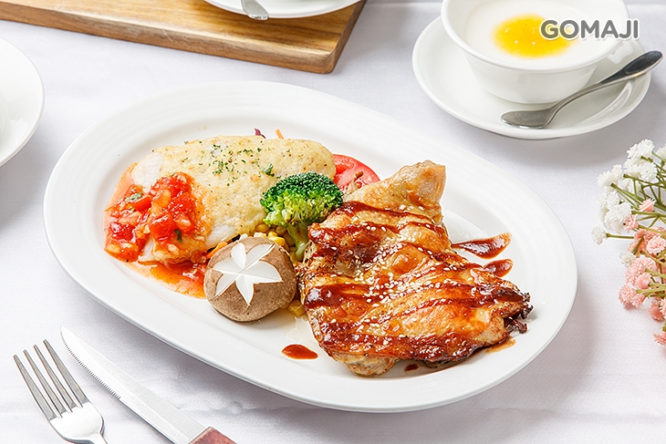 BBQ雞腿排+泰式香煎魴魚排 