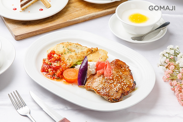 煎烤味噌豬排+泰式香煎魴魚排