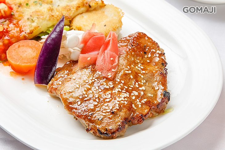 煎烤味噌豬排+泰式香煎魴魚排