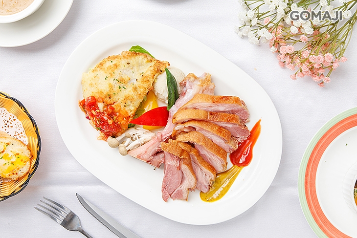 爐烤德國豬腳+泰式香煎魴魚排