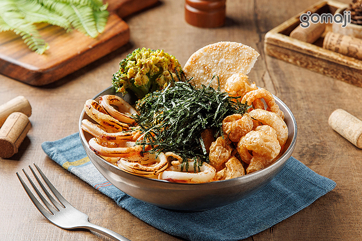 奶沙脆脆魷魚圈鍋燒意麵