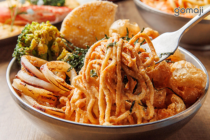 奶沙脆脆魷魚圈鍋燒意麵