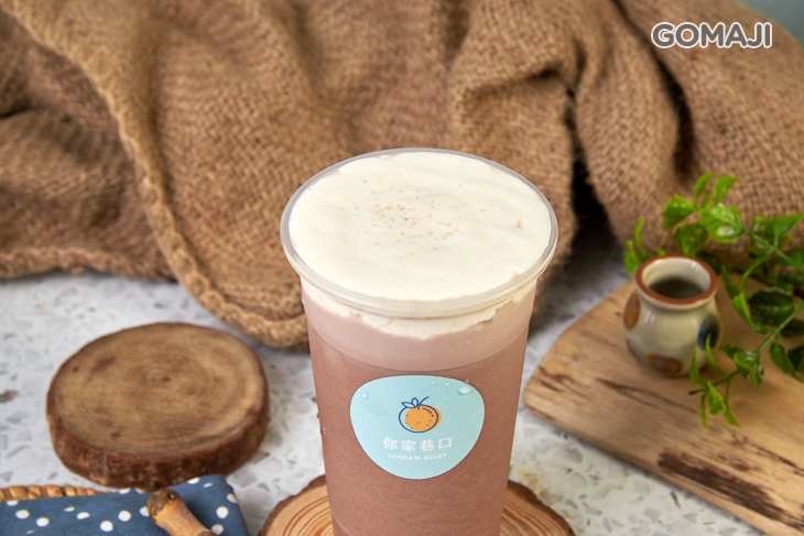 玫瑰鹽奶蓋可可拿鐵