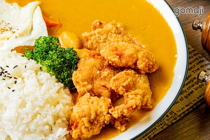 咖哩唐揚雞飯套餐+珍珠奶茶(加價升級)