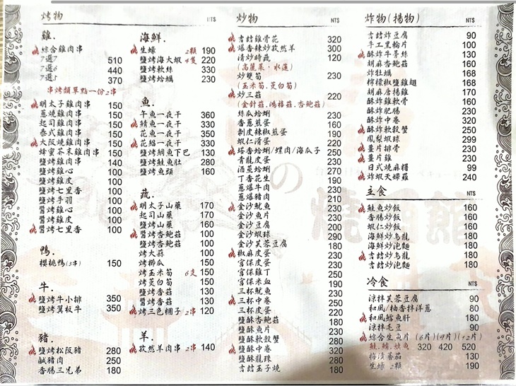 菜單