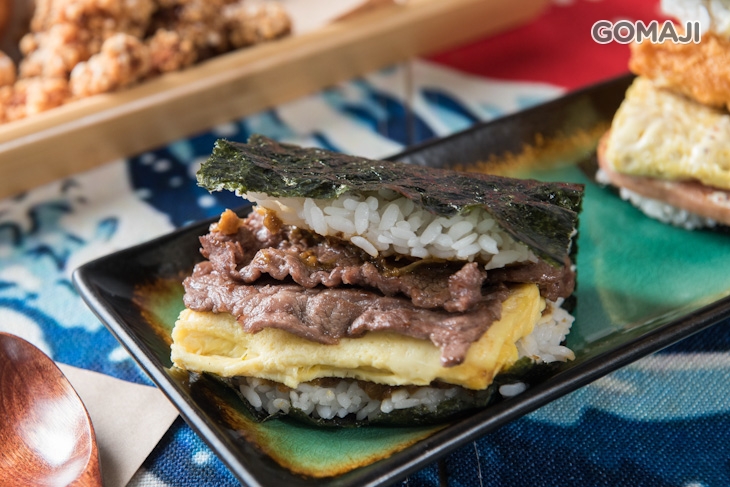 肉感(脆皮嫩雞握飯丸/沙嗲牛小排握飯丸)