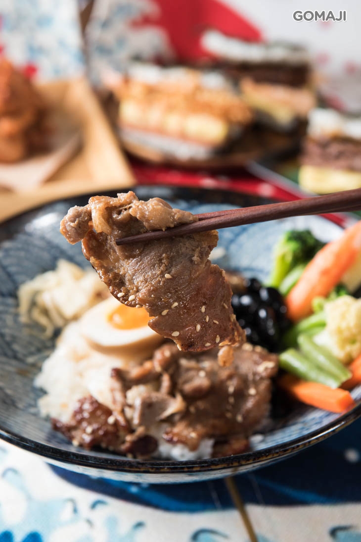 日式燒肉蓋飯定食(含燒肉蓋飯1份/小菜/黑豆/糖心蛋1顆/湯品1份)