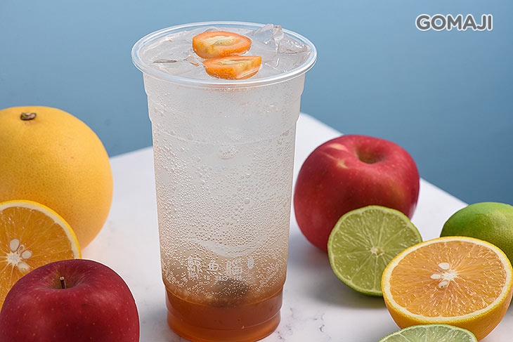 金桔梅露氣泡飲