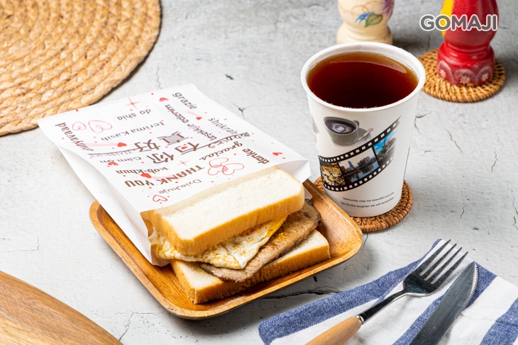 晨吉司漢肉排蛋吐司