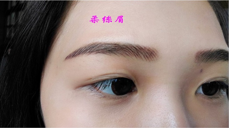 韓式仿真柔絲眉