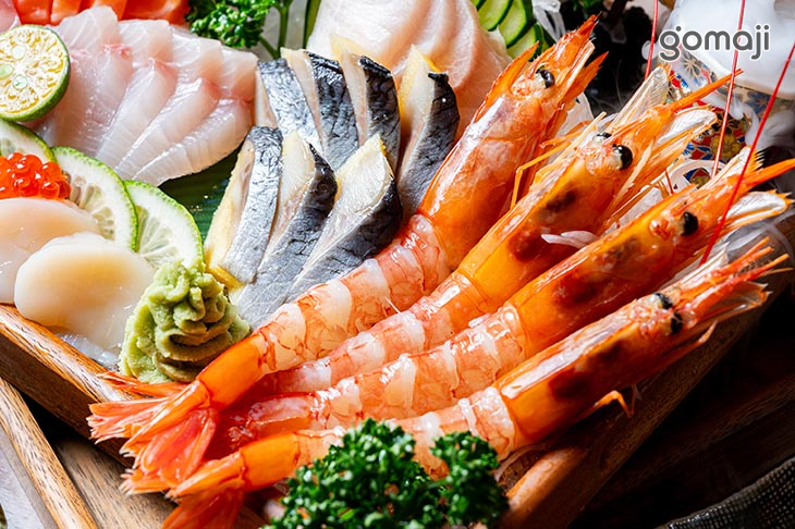 四人套餐生魚片