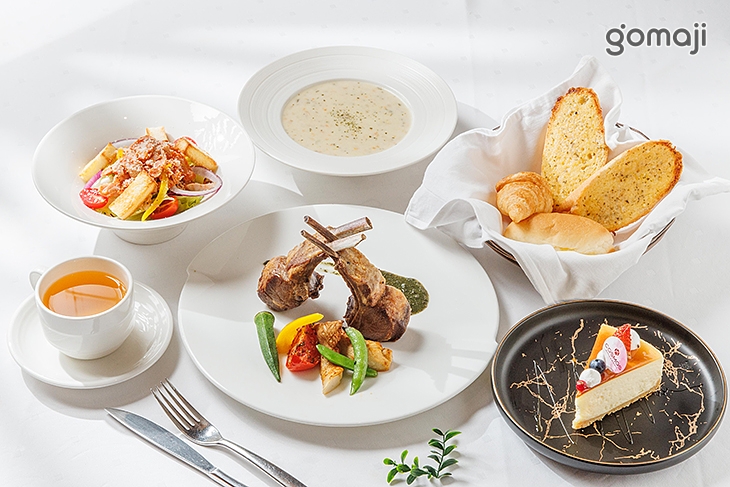 法式羊小排/爐烤肋眼牛排豪華套餐