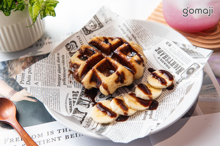 巴西野莓氣泡飲+巧克力香蕉鬆餅
