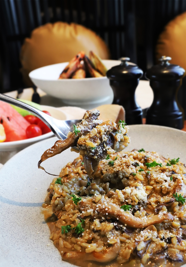  牛肝菌菇(燉飯，蛋奶素) 