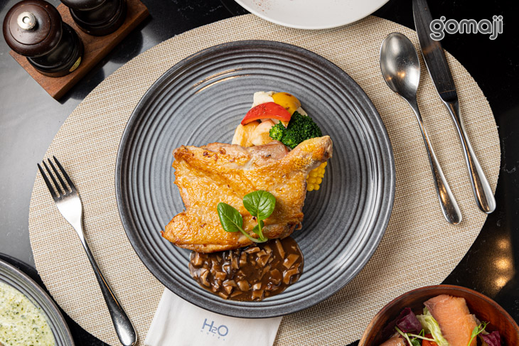 香煎白羽雞腿排