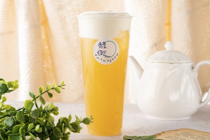  綠茶厚奶蓋 