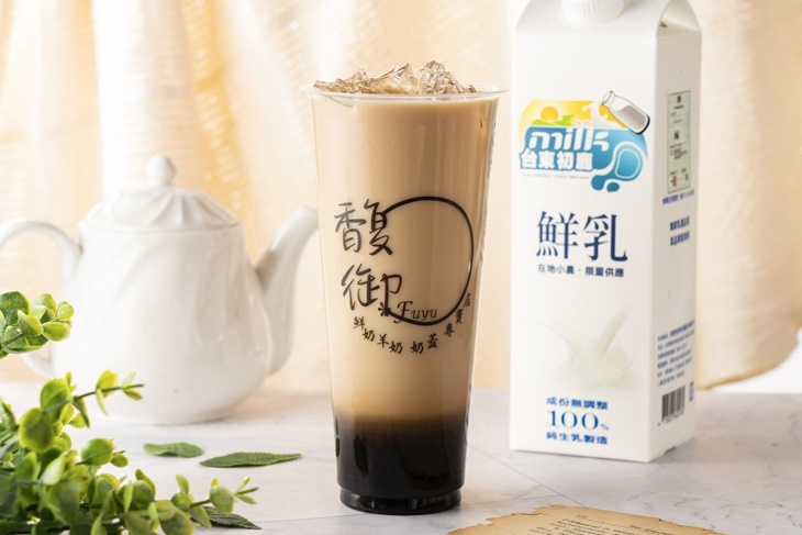  黑糖+鮮奶茶 