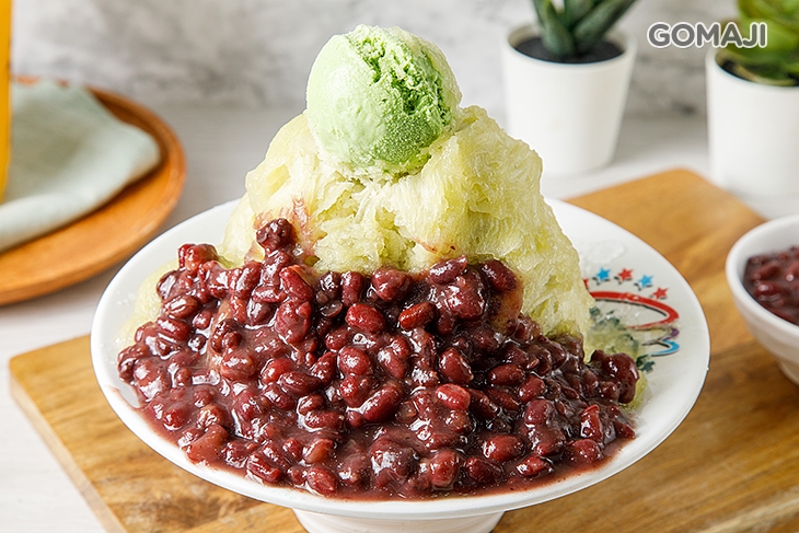 宇治抹茶雪花冰+冰淇淋