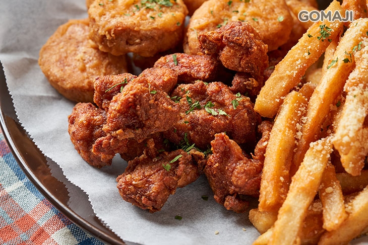 炸薯條+炸唐揚雞+炸雞塊