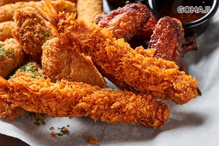 廣島炸牡蠣+雞翅+日式炸蝦+起司條