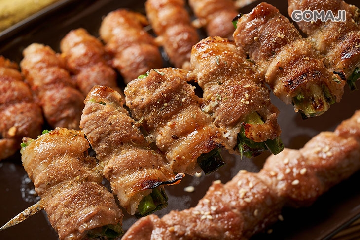 豬肉串+培根豬蔥串+培根豬金針串