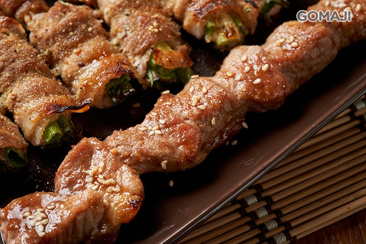 豬肉串+培根豬蔥串+培根豬金針串