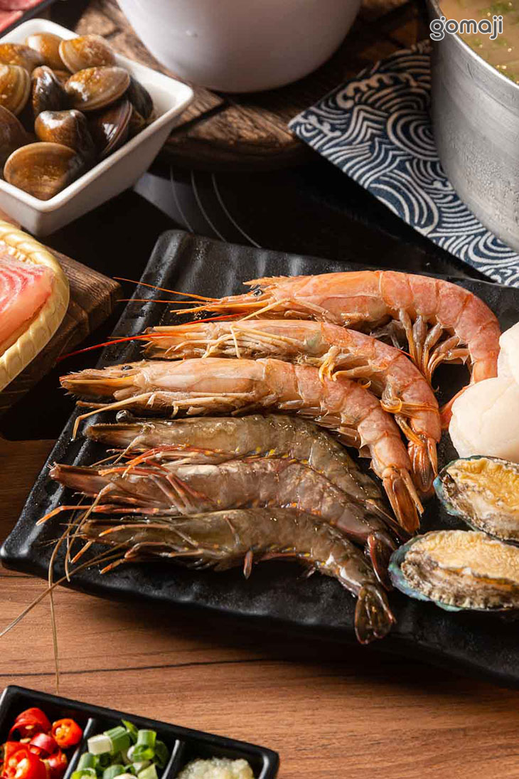 阿根廷天使紅蝦/黑鑽草蝦/鮑魚