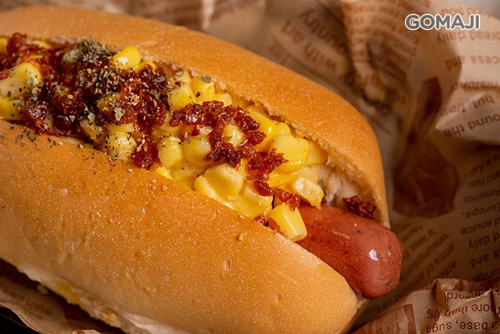 蒜味玉米狗堡